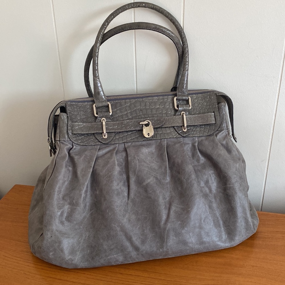Genuine leather tote /duff bag /weekend bag